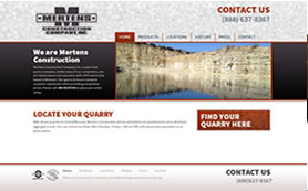 Mertens Construction's website