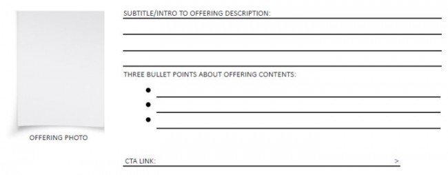 Components of an Offering Email