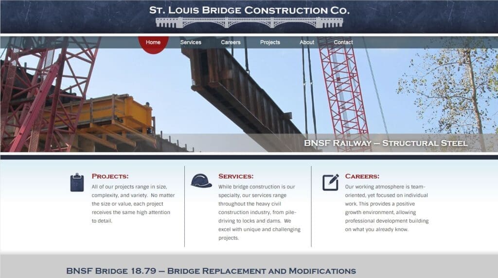 The St. Louis Bridge Construction Co. works in the St. Louis area.