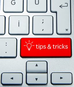 Tips and Tricks keyboard sign