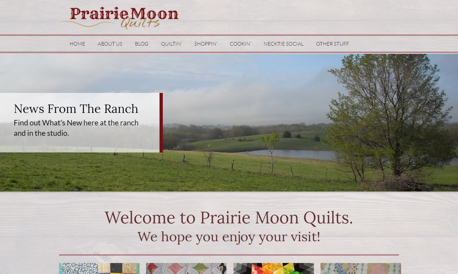Prairie Moon Quilts New Website Features