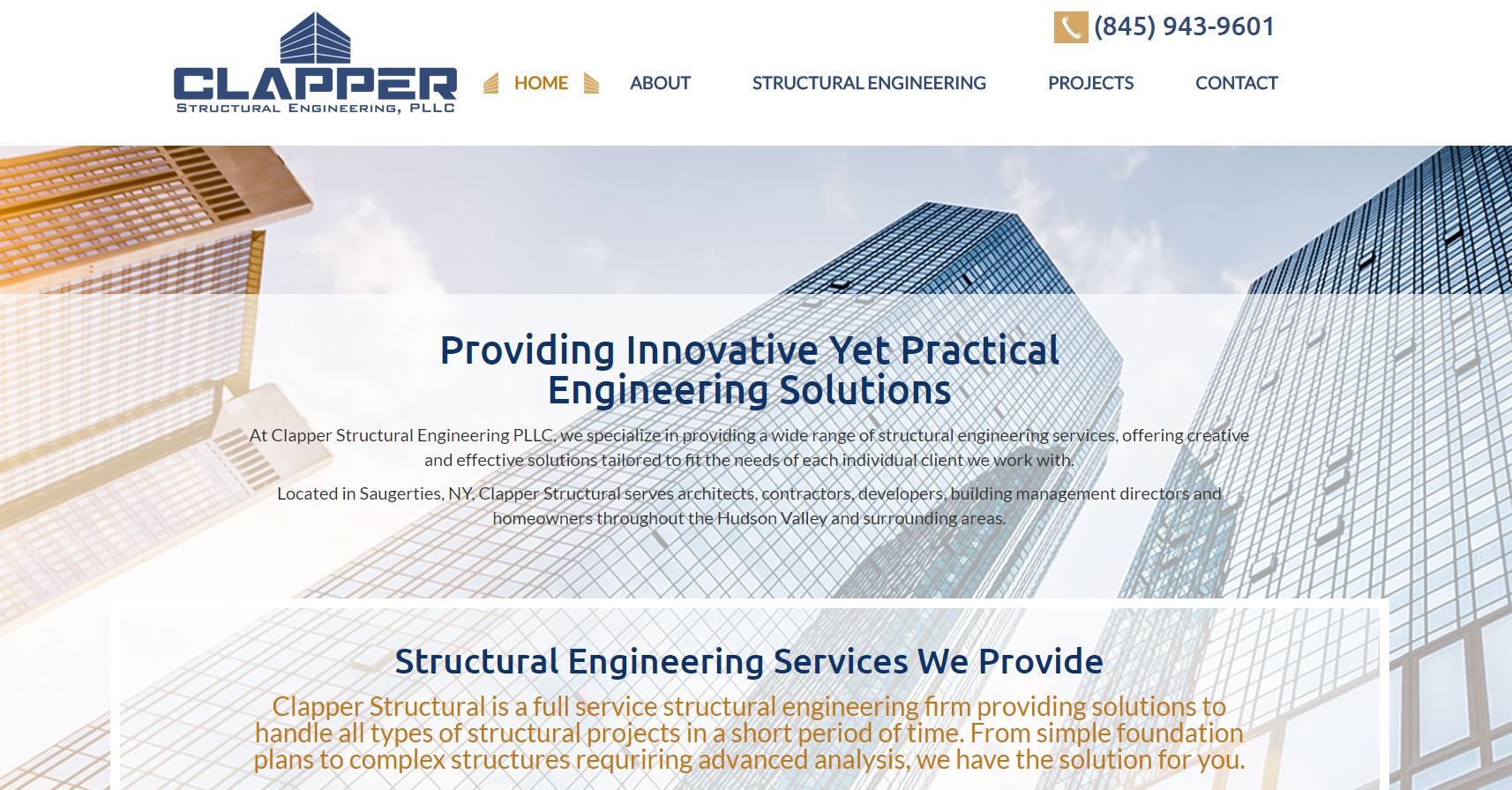 Clapper Structural Engineering's New Website