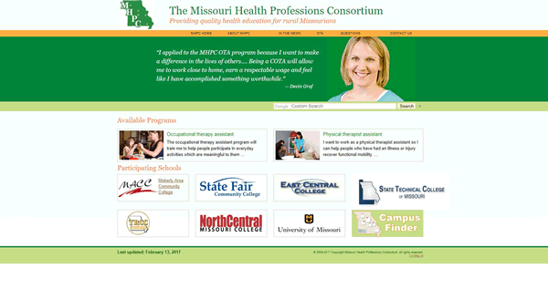 Missouri Health Professions Consortium Before