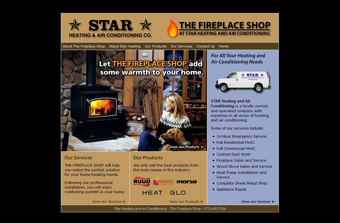 Star Heating and Air Conditioning's OLD Old Website