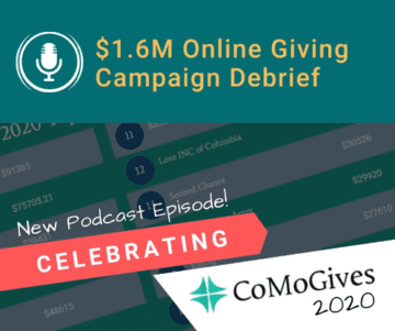 $1.6M Online Giving Campaign Debrief – Celebrating CoMoGives 2020