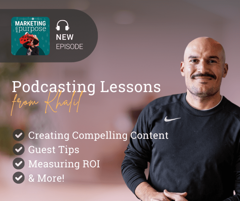Podcasting Lessons from Khalil (Compelling Content, Guest Tips, ROI & More!)
