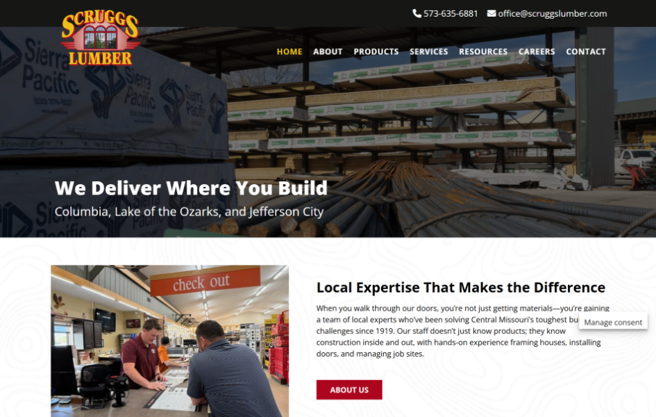 Scruggs Lumber | MayeCreate Design